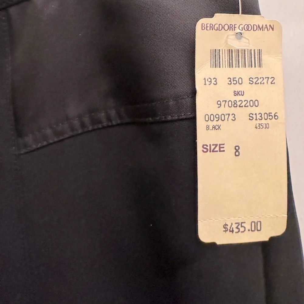 NWT ALEXANDER WANG Stretch Skinny Pant Satin Trim Zipper Ankles Snap Size 8